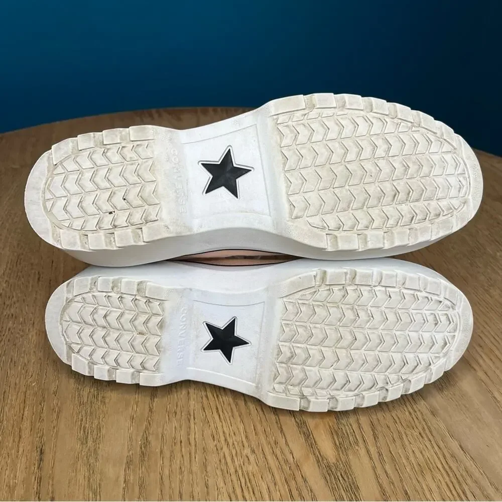 Converse Chuck Lugged Lift Hi Platform Sneaker Coral Canvas Kids 4 Women's 5.5